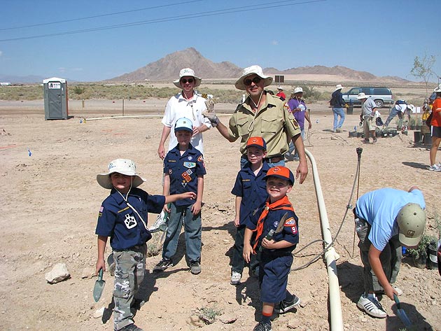 Pack 99 at the Fall Green-up @ the Las Vegas Wash